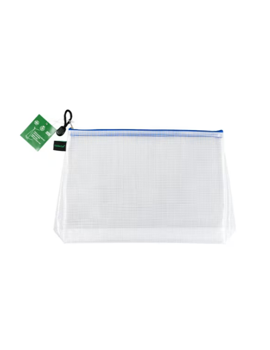 Enveloptas A5 Velcro met Balg Blauw 4.632-40