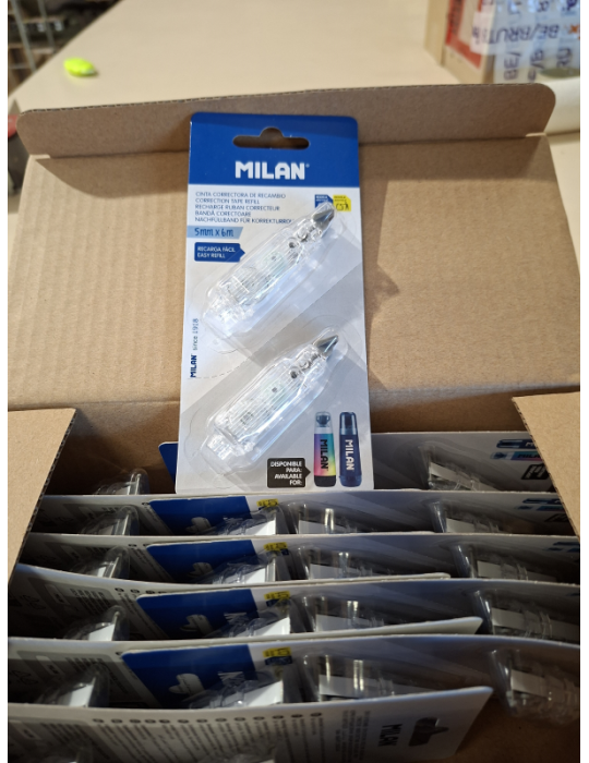 Blister pack 2 correction tape refills 5 mm x 6 m (Cylindrical & Exten