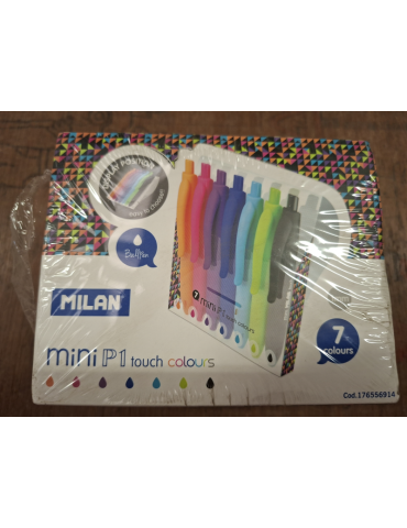 Boîte présentoir 14 étuis avec 7 stylos mini P1 touch Colours