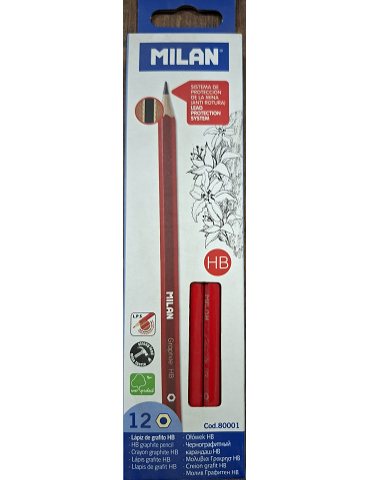 Box 12 HB hexagonal graphite pencils