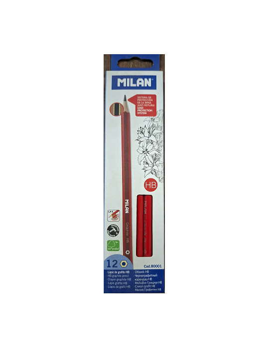 Box 12 HB hexagonal graphite pencils