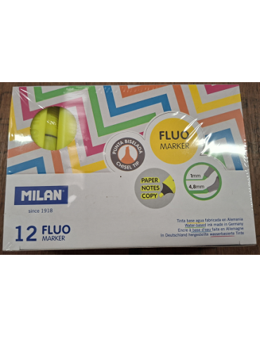 Display box 12 yellow Fluo highlighters