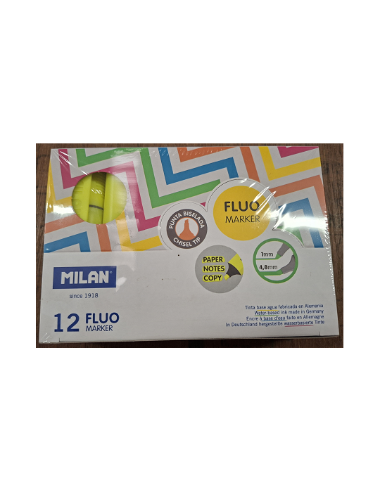 Display box 12 yellow Fluo highlighters