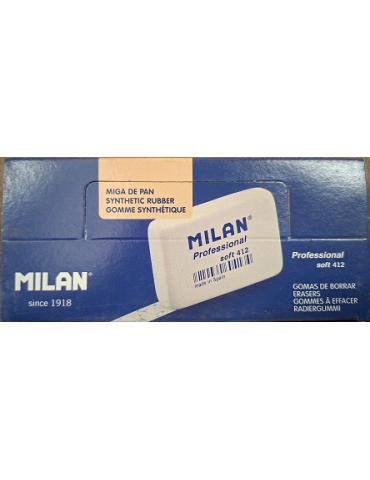 Box 12 Professional Soft synthetic rubber white erasers 412(individual