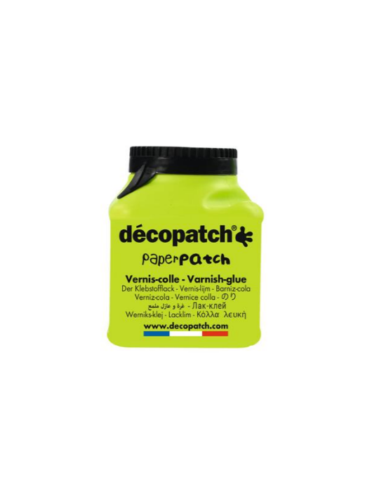 Vernis-lijm Paperpatch 180ml FR/EN/DE/ES