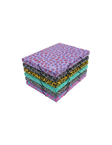 Elastobox A4 -Dos 25mm - PP5 Leopard Assorti