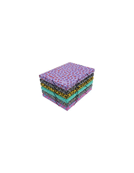 Elastobox A4 -Dos 25mm - PP5 Leopard Assorti