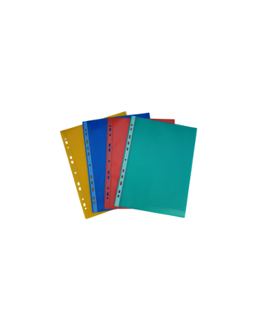 Pochettes perforées A4 PP 11 Perfo Bleu P/50