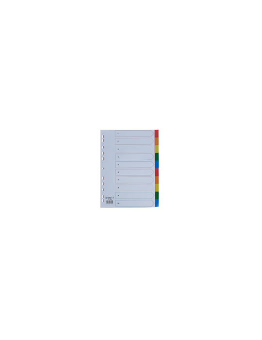 Intercalaires A4 PP 120µ 10 Onglets