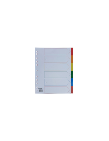 Intercalaires A4 XL PP 120µ 6 Onglets