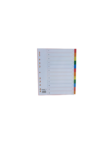 Intercalaires A4 XL PP 120µ 12 Onglets