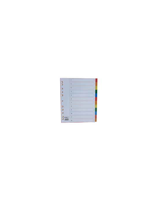 Intercalaires A4 XL PP 120µ 12 Onglets