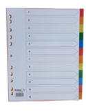 Intercalaires A4 XL PP 120µ 12 Onglets