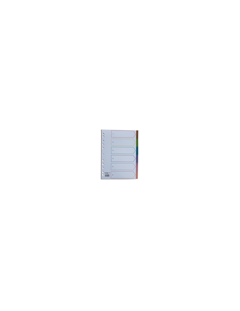 Intercalaires A4 Tr. PP 150µ 6 Onglets