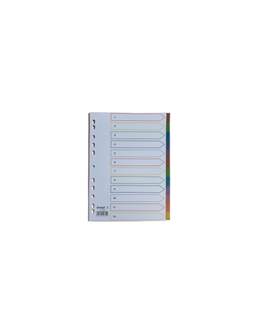 Intercalaires A4 Tr. PP 150µ 12 Onglets