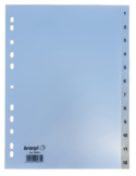 Intercalaires A4 Tr. PP 200µ 1-12