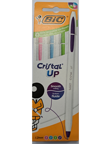 BIC Cristal Up Fun Ball Pens x4