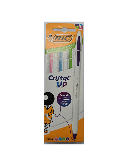 BIC Cristal Up Fun Ball Pens x4