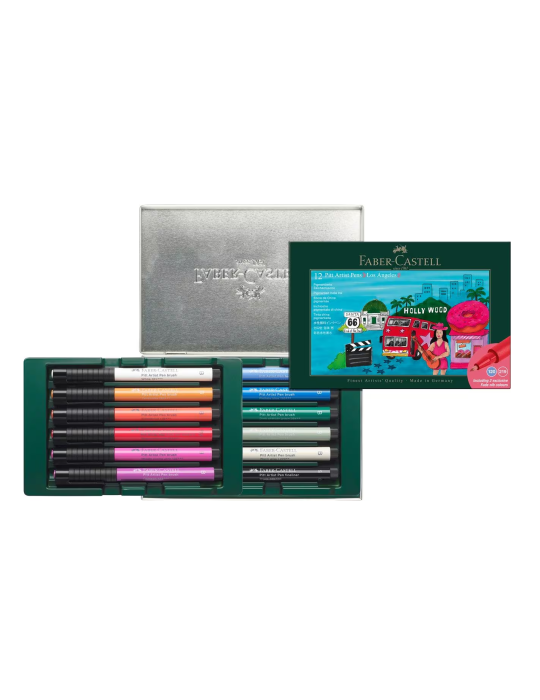 Faber-Castell Pitt Artist Pen Brush Set 12 pièces Los Angeles