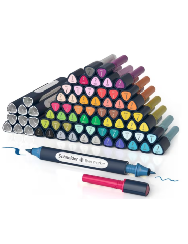 Twinmarker Schneider set Paint-It 040 72 pièces cul. Couleur