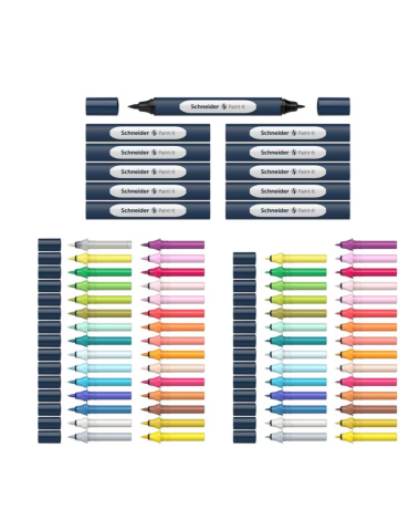 Twinmarker Schneider set Paint-It 040 72 stuks ass. kleur 2