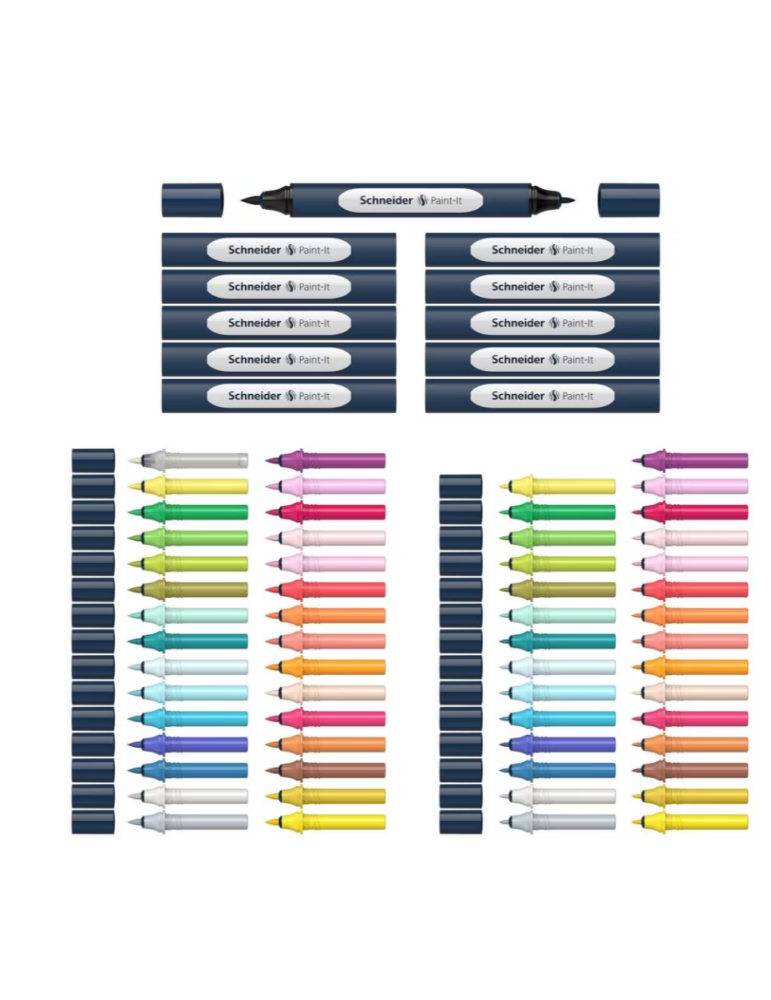 Twinmarker Schneider set Paint-It 040 72 pièces cul. Couleur