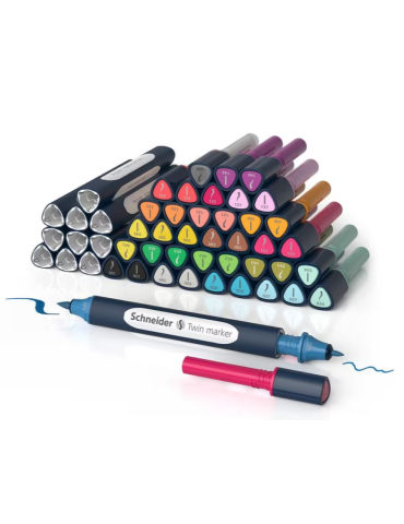 Twinmarker Schneider set Paint-It 040 52 stuks ass. kleur