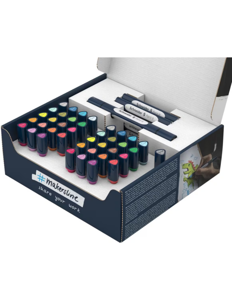 Twinmarker Schneider set Paint-It 040 52 stuks ass. kleur