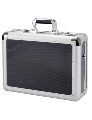 Laptop koffer Alumaxx C-1 aluminium zilver-carbonlook