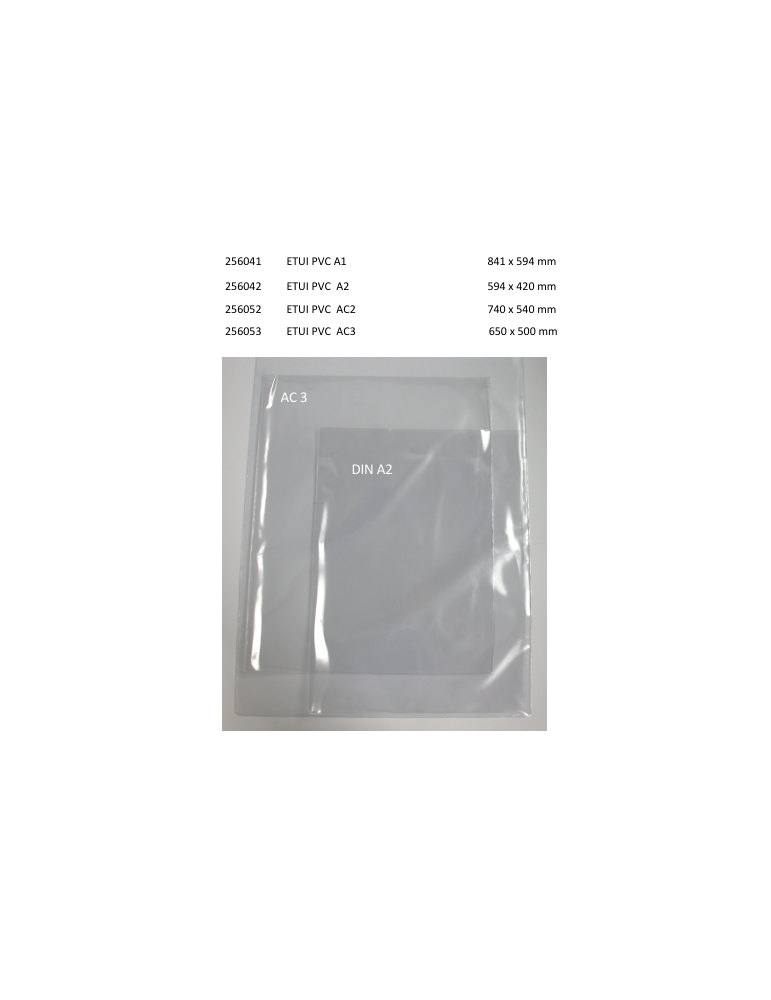 Beschermhoes PVC 180µ AC2 P/10