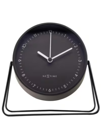 Wekker NeXtime Berlin Table 14 x 13 cm zwart