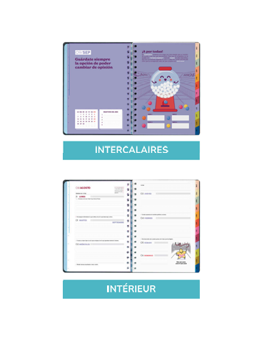 Agenda Hebdomadaire  XL 2027 Avec style 2