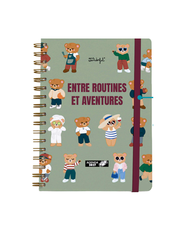 Agenda Hebdomadaire  2027 Entre routines et aventures