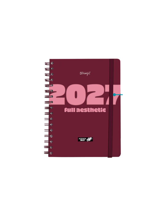 Agenda Hebdomadaire S 2027 full aesthetic
