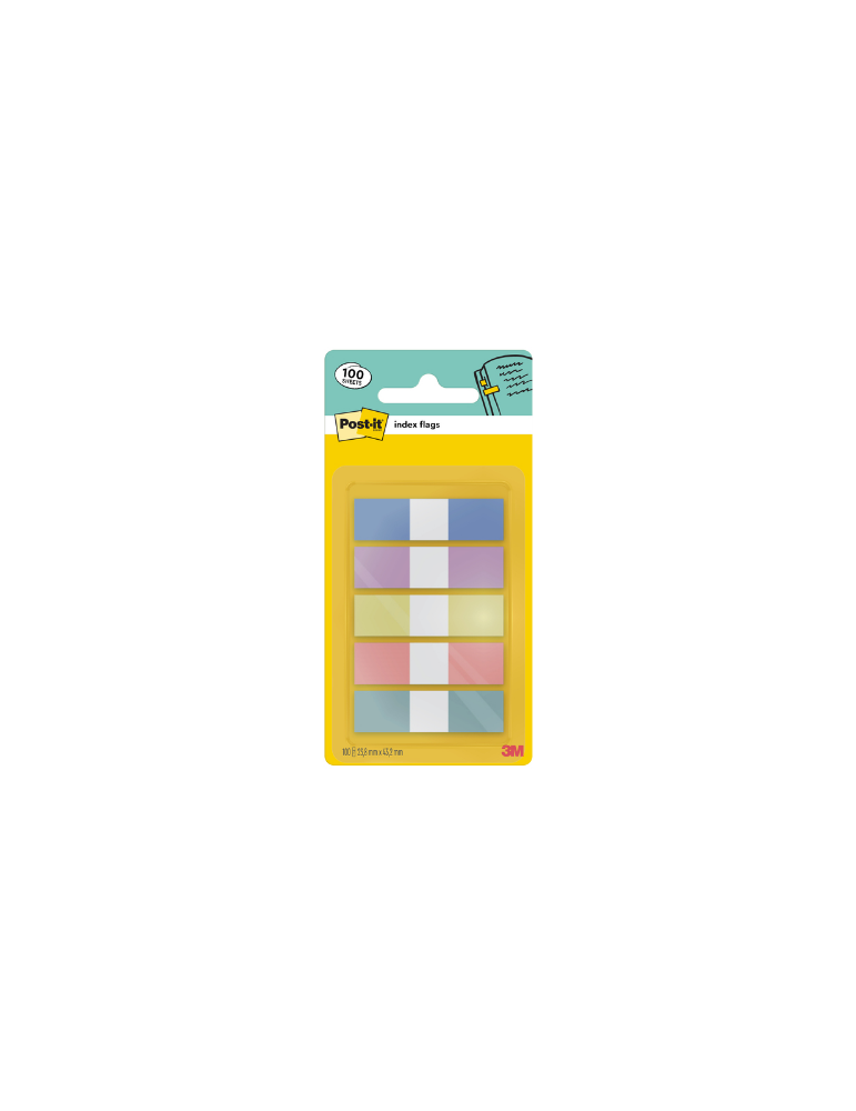 Onglet Post-it 683-5PASTEL 11,9x43,2mm Small 100 onglets