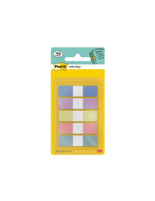 Onglet Post-it 683-5PASTEL 11,9x43,2mm Small 100 onglets