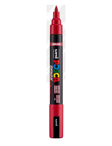 Brush Pen Posca PC5M  ROUGE FONCÉ