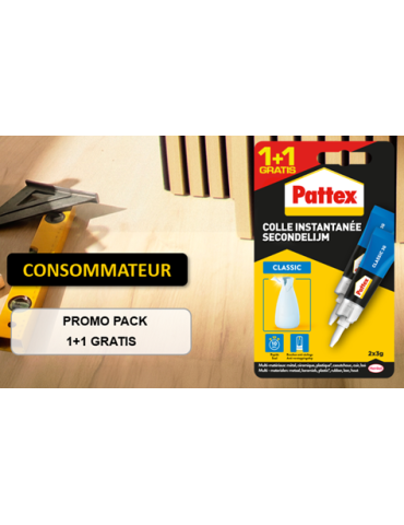 PATTEX Classic 2 x 3g 1+1 Gratuit