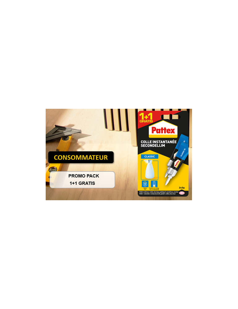 PATTEX Classic 2 x 3g 1+1 Gratuit