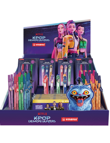 counter display with KPop Demon Hunters assortment