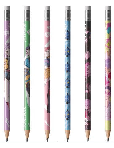 pencil printed with KPop Demon Hunters blister 3 pcs