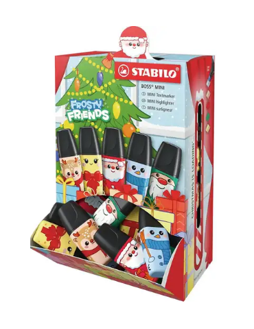 STABILO BOSS MINI Frosty Friends display 50 pcs