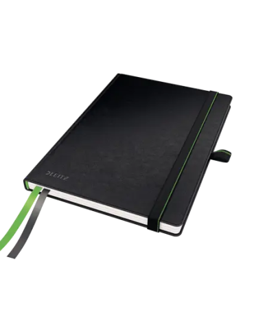 Leitz Complete cahier couverture rigide A6 quadrillé noir finition cui