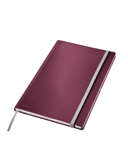 Leitz Style cahier couverture carton rigide A4  ligné rouge