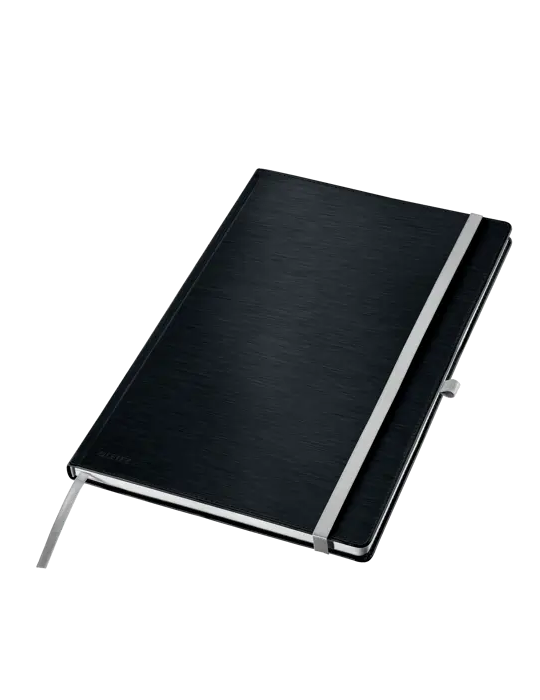 Leitz Style cahier couverture carton rigide A4 ligné noir