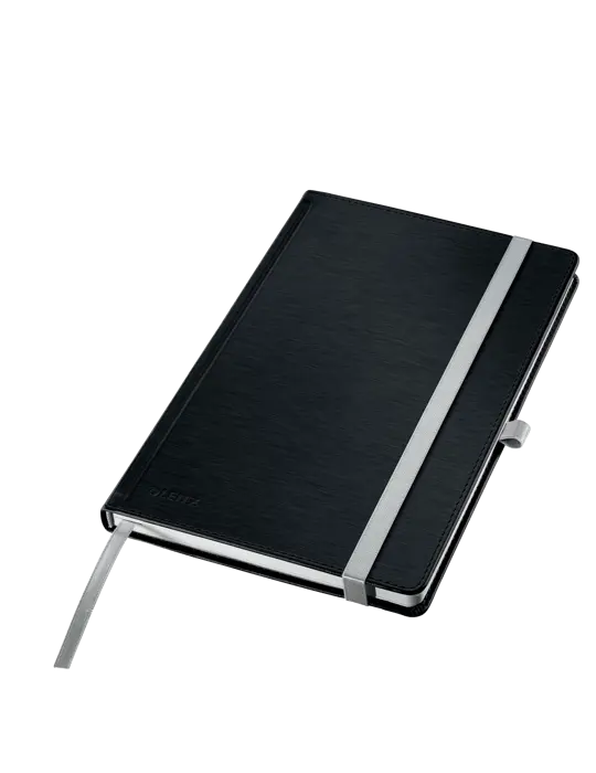 Leitz Style cahier couverture carton rigide A5  ligné noir