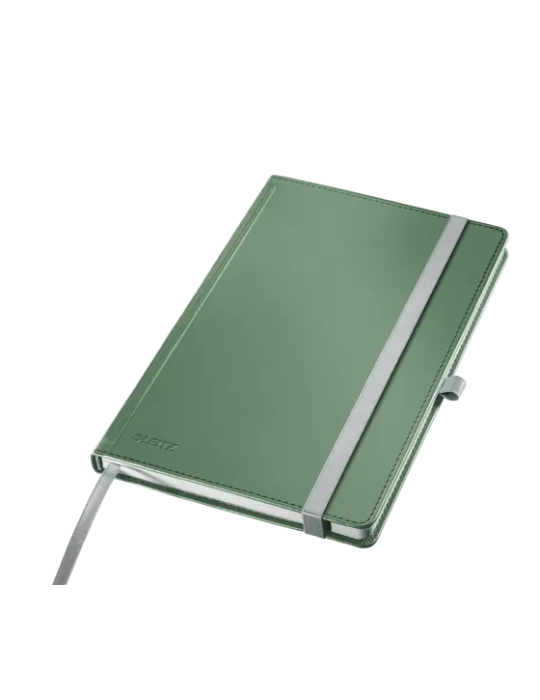 Leitz Style notitieboek zachtgeborstelde harde kaft A5 geruit groen
