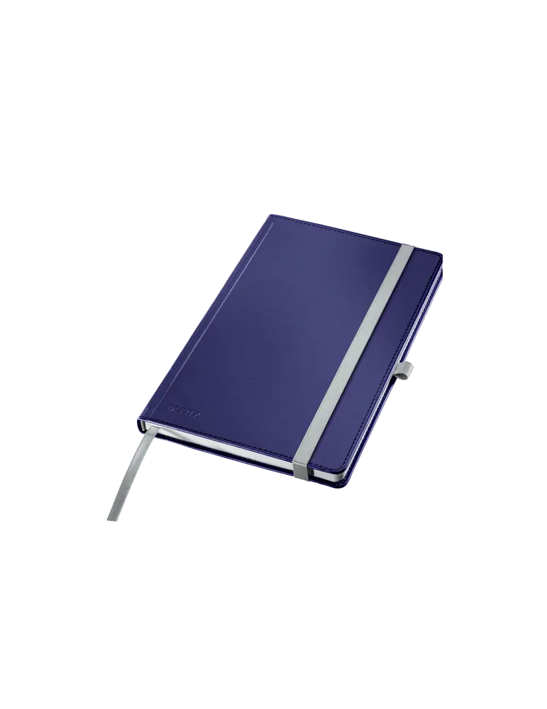 Leitz Style notitieboek zachtgeborstelde harde kaft A5 geruit blauw