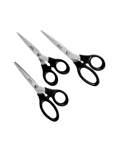 Leitz  set de ciseaux en acier inoxidable 165/185/200mm noir (3)