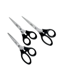 Leitz  set de ciseaux en acier inoxidable 165/185/200mm noir (3)